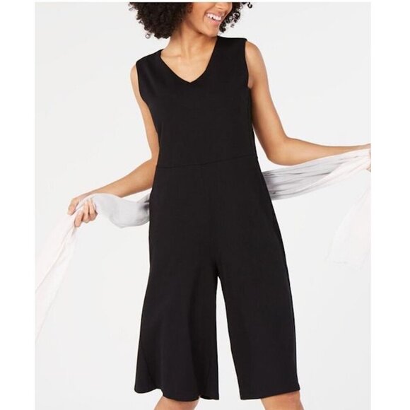 Eileen Fisher Pants - New without Tags Eileen Fisher - Sleeveless Romper in Viscose Jersey, Sml fits M